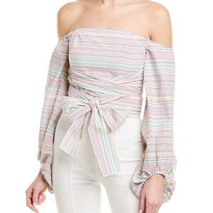 NICHOLAS OFF-THE-SHOULDER TOP
